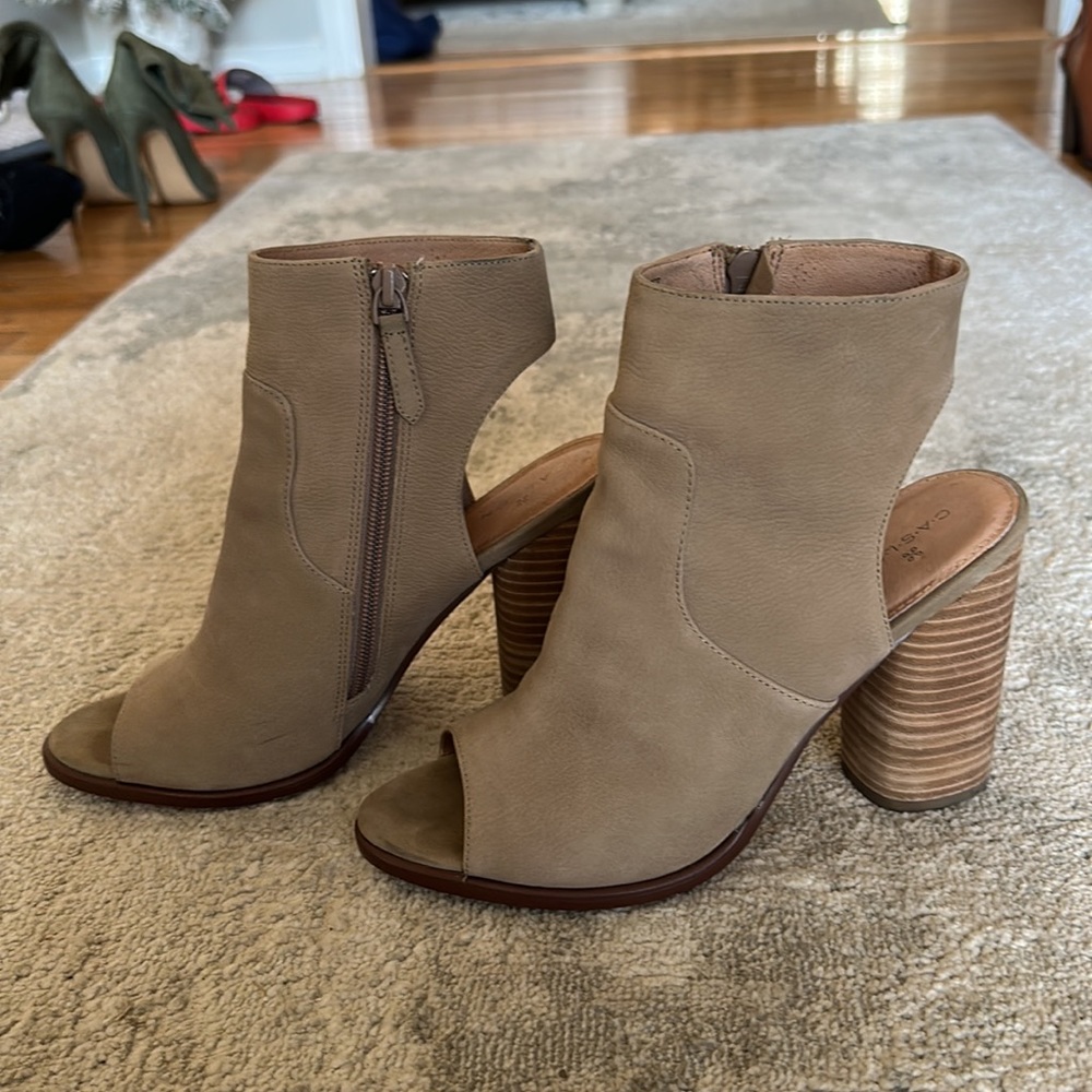 Caslon Open Toe And Open Heel Booties - image 2